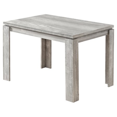 MONARCH SPECIALTIES Dining Table, 48" Rectangular, Small, Kitchen, Dining Room, Laminate, Grey, Contemporary, Modern I 1164